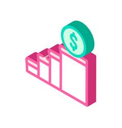 Financial Welbeing Isometric Icon