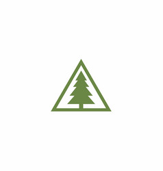 Pine Triangle Logo Design Tree