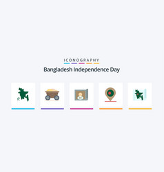 Bangladesh Independence Day Flat 5 Icon Pack