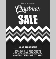 Christmas Sale Flyer Poster Design