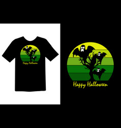 Happy Halloween T Shirt Design Retro Vintage