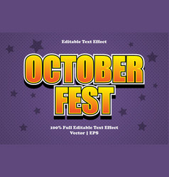 October Fest Editable Text Effect