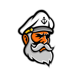 Seadog Sea Captain Head Mascot