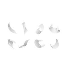 Flying Papers Blank White 3d Paper Sheet