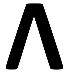 Lambda Greek Symbol Flat Icon Image