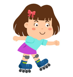 A Little Girl Roller Roller Skates