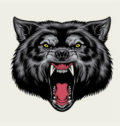 Angry Wolf Head