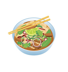 Pho Soup With Beef And Vegetables Icon