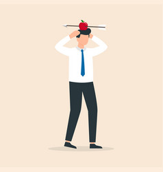 Man With Apple On His Head And Arrow Shot Through