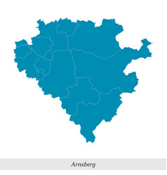 Map Of Arnsberg Is A Region In North