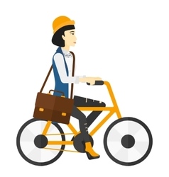 Woman Cycling To Work