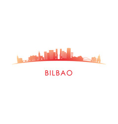 Bilbao Skyline Silhouette Design