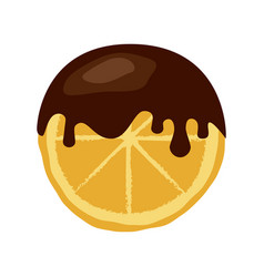 Chocolate Covered Orange Fruit Icon