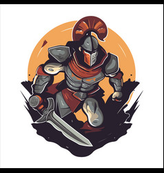 Gladiator Logo Design Spartan Warrior Sport Team