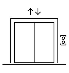 Lift Elevator Icon Graphic Design Entrance Sign