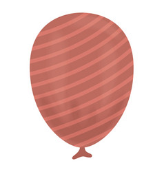 Red Striped Balloon Helium