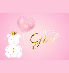 Baby Shower Invitation Design Its A Girl With