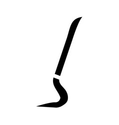 Crowbar Weapon Glyph Icon