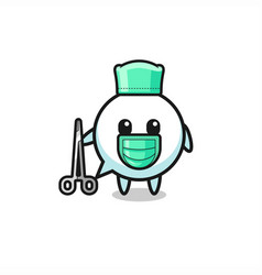 Surgeon Speech Bubble Mascot Character