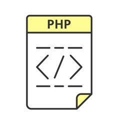 Php File Color Icon Source Code File Hypertext