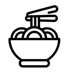 Asian Soup Food Icon Outline Street Market