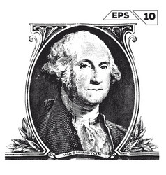 George Washington On One Dollar Bill Obverse