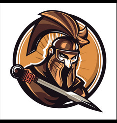 Gladiator Logo Design Spartan Warrior Sport Team