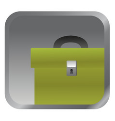 Green Briefcase Square Icon