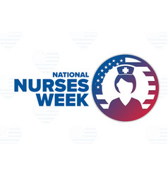 National Nurses Week Holiday Concept Template