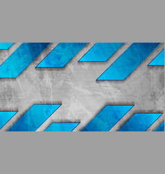 Blue Grey Tech Grunge Abstract Background