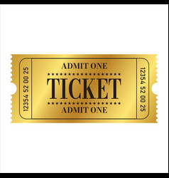 Golden Ticket Template Cinema Theater