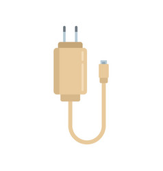 Charger Plug Icon Flat Phone Charge