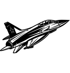 Fighter Jet - Minimalist And Flat Logo