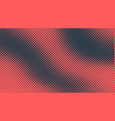 Halftone Checker Pattern Square Dots Rippled