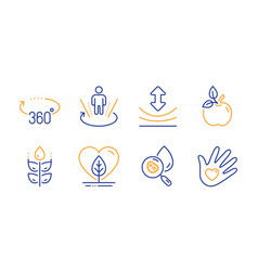 Local Grown Gluten Free And Resilience Icons Set