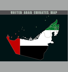 Map Of The United Arab Emirates Country