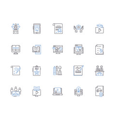 Branding Outline Icons Collection Branding