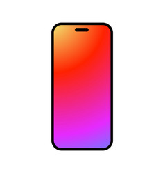 Flat Design Of Iphone 13 And 14 Smartphone