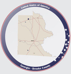 Map Brooks County In Georgia