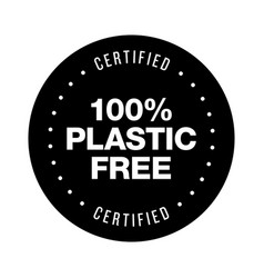 Plastic Free Product Logo Icon Badge Design