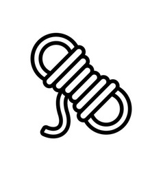 Coiled Rope Icon Outline