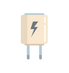 Electric Charger Icon Flat Phone Charge