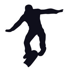 Man Skating Jump Silhouette