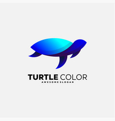 Turtle Color Gradient Logo