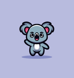 Cute Koala Cartoon Mascot Animal Logo Design