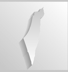 Israel Country Map Silhouette