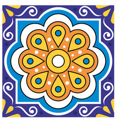 Mexican Talavera Single Seamless Pattern