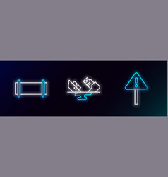 Set Line Exclamation Mark In Triangle Industry