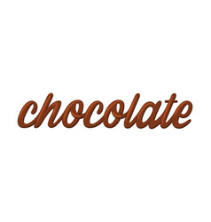 Chocolate Hand Drawn Lettering Handwritten Text