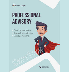 Flyer Design Of Professional Advisory